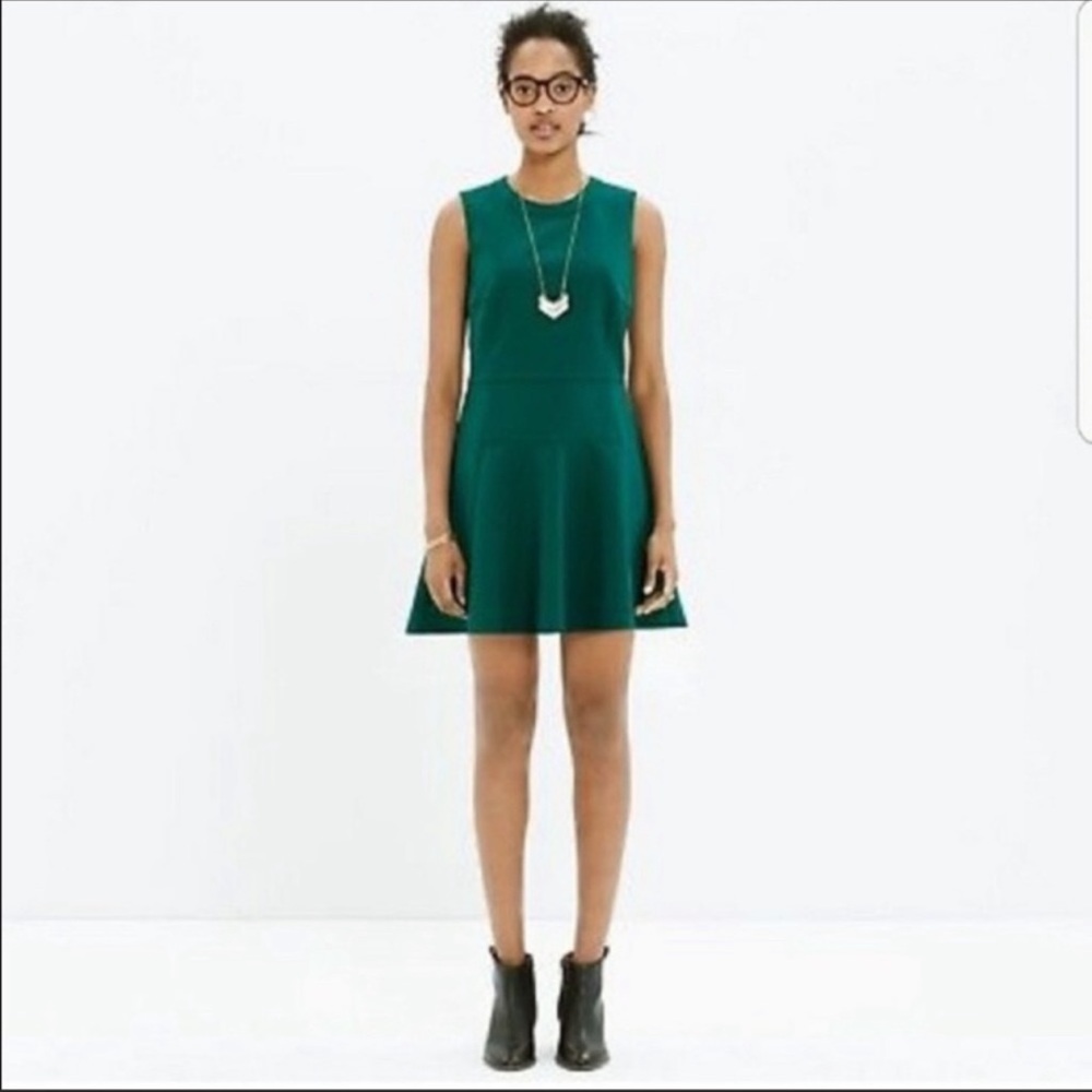 Madewell Emerald Green Anywhere Ponte Dress